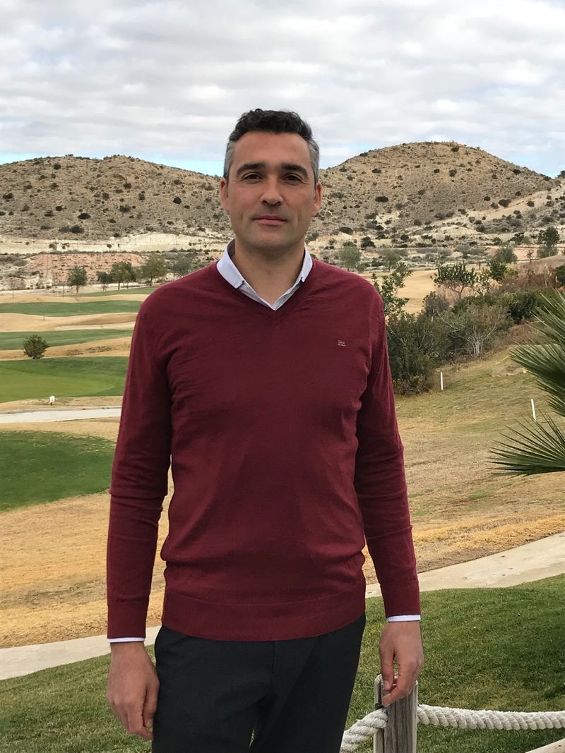 Grégory Viarouge, fondateur de Voguimmo, sur le parcours de Font del Llop