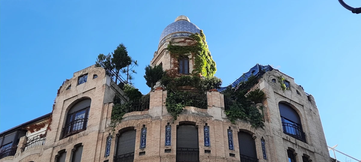 Arquitectura típica de un edificio en el centro de Madrid
