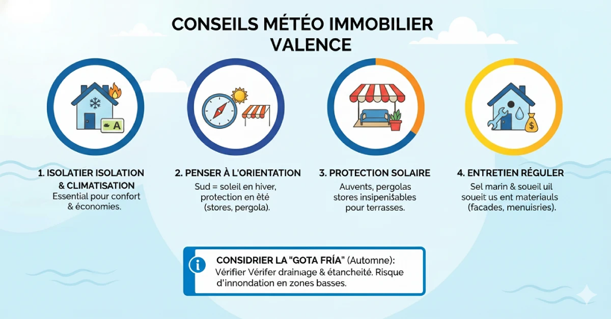 Practical advice for a property purchase in Valencia based on the weather