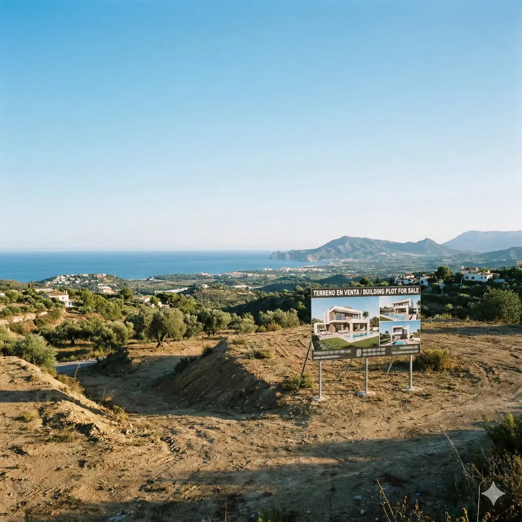 Land for sale in Spain with open views and development potential