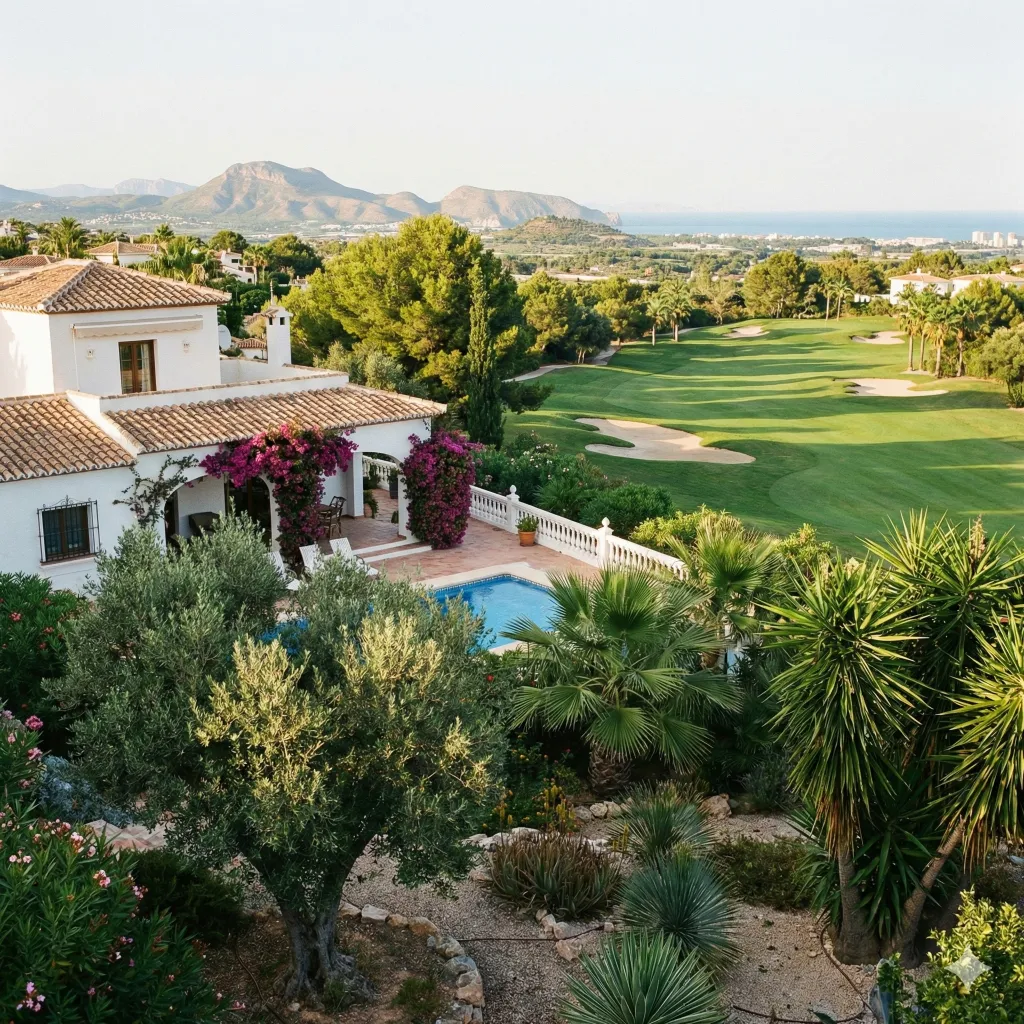 Alicante Golf Course Home with Garden View