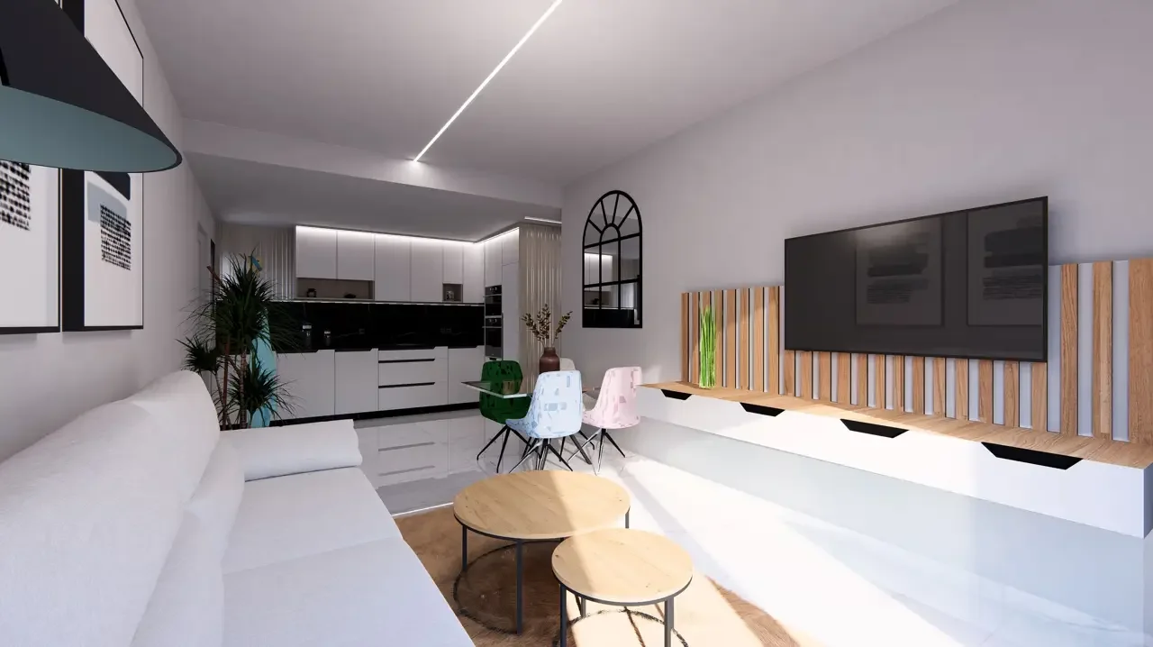 Vue interieur appartement en Espagne