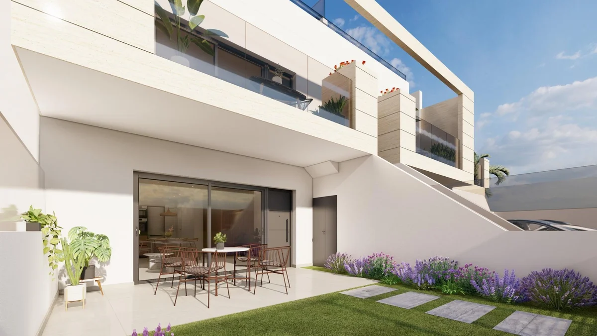 facade bungalow en bord de mer Espagne