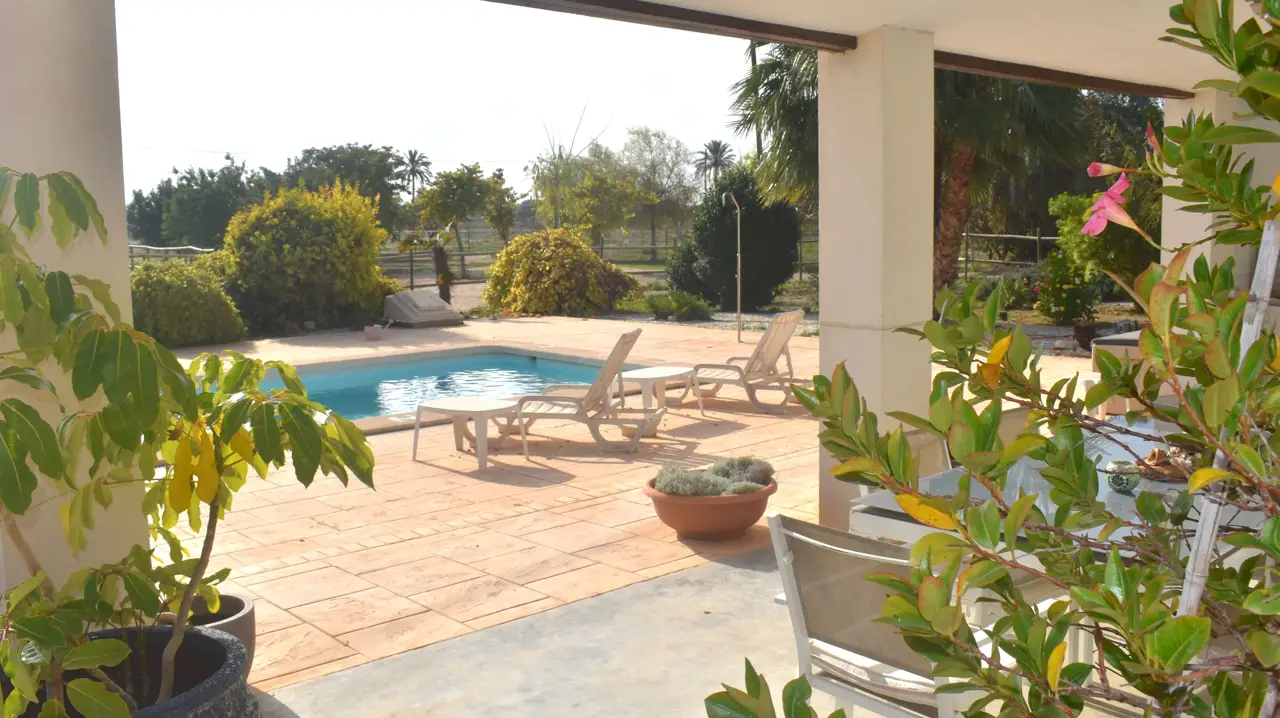 Finca, propiedad rural en España en venta con vista a la piscina