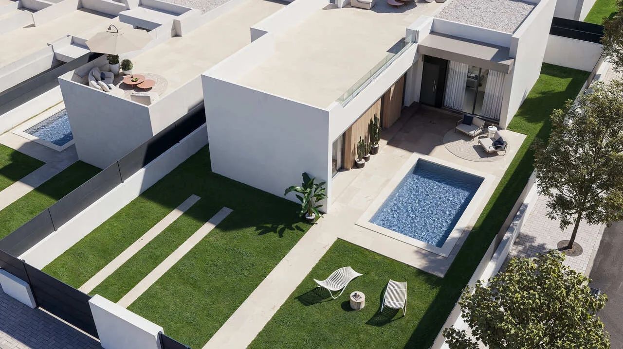 vue aerienne villa san miguel alicante