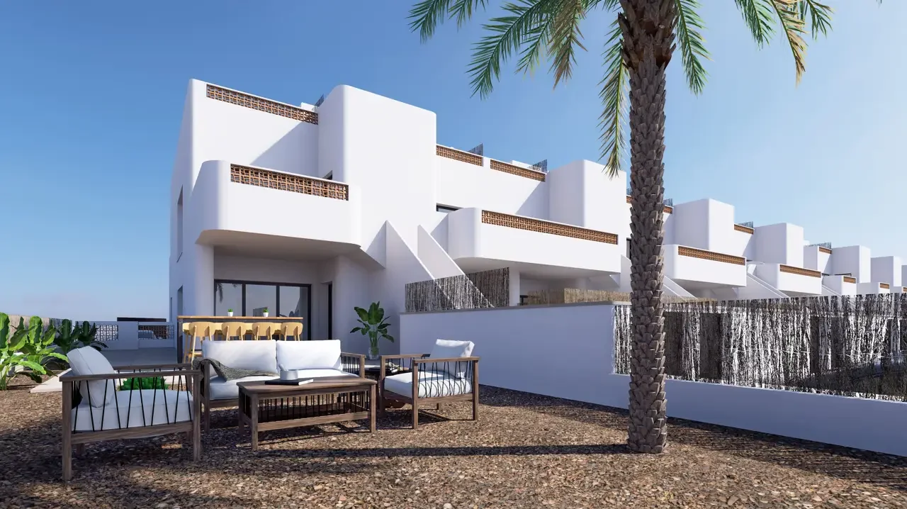 Vue jardin maison mitoyenne de Dolores à Alicante