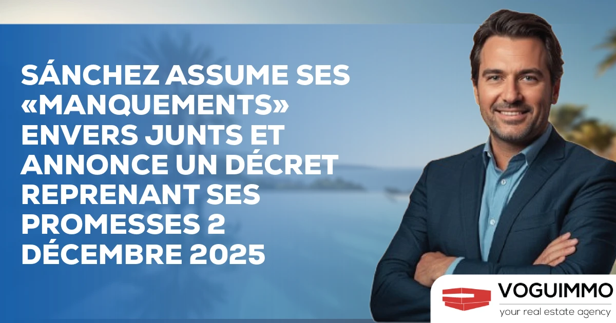Sánchez assume ses «manquements» envers Junts et annonce un décret reprenant ses promesses 2 décembre 2025