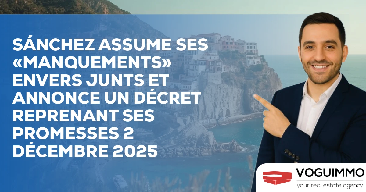 Sánchez assume ses «manquements» envers Junts et annonce un décret reprenant ses promesses 2 décembre 2025