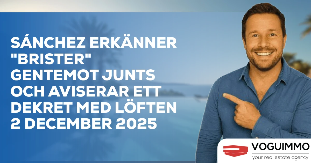 Sánchez erkänner "brister" gentemot Junts och aviserar ett dekret med löften 2 december 2025