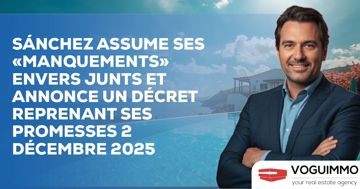 Sánchez assume ses «manquements» envers Junts et annonce un décret reprenant ses promesses 2 décembre 2025