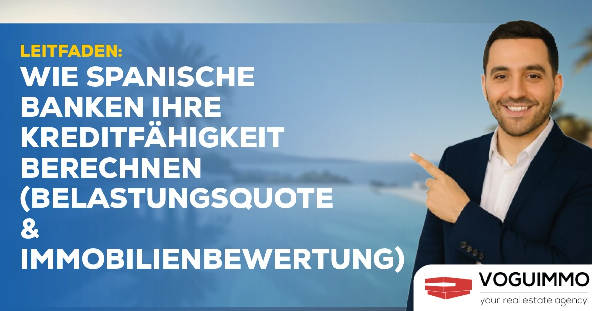 Leitfaden: Wie spanische Banken Ihre Kreditfähigkeit berechnen (Belastungsquote & Immobilienbewertung)