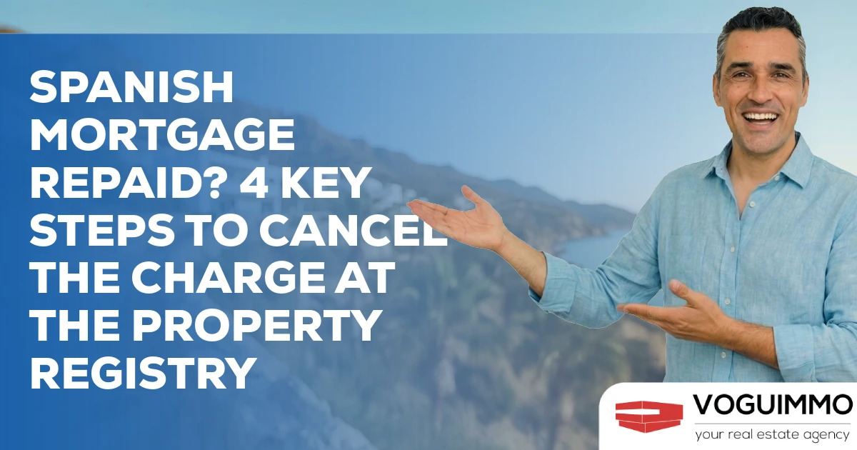 Spanish Mortgage Repaid? 4 Key Steps to Cancel the Charge at the Property Registry