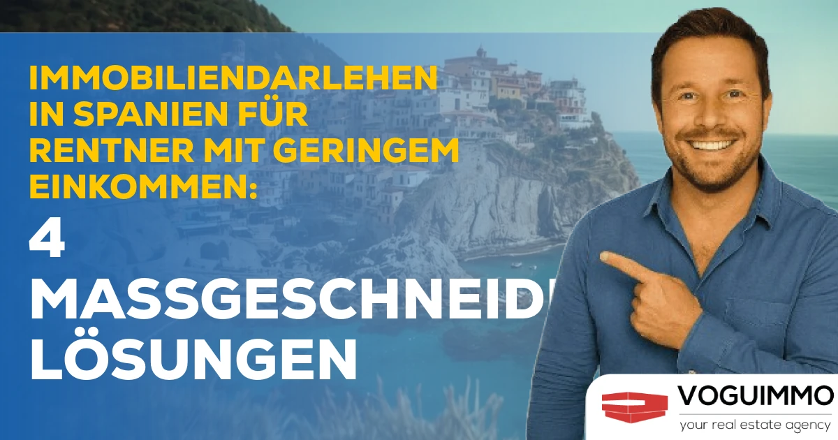 Immobiliendarlehen in Spanien für Rentner mit geringem Einkommen: 4 maßgeschneiderte Lösungen
