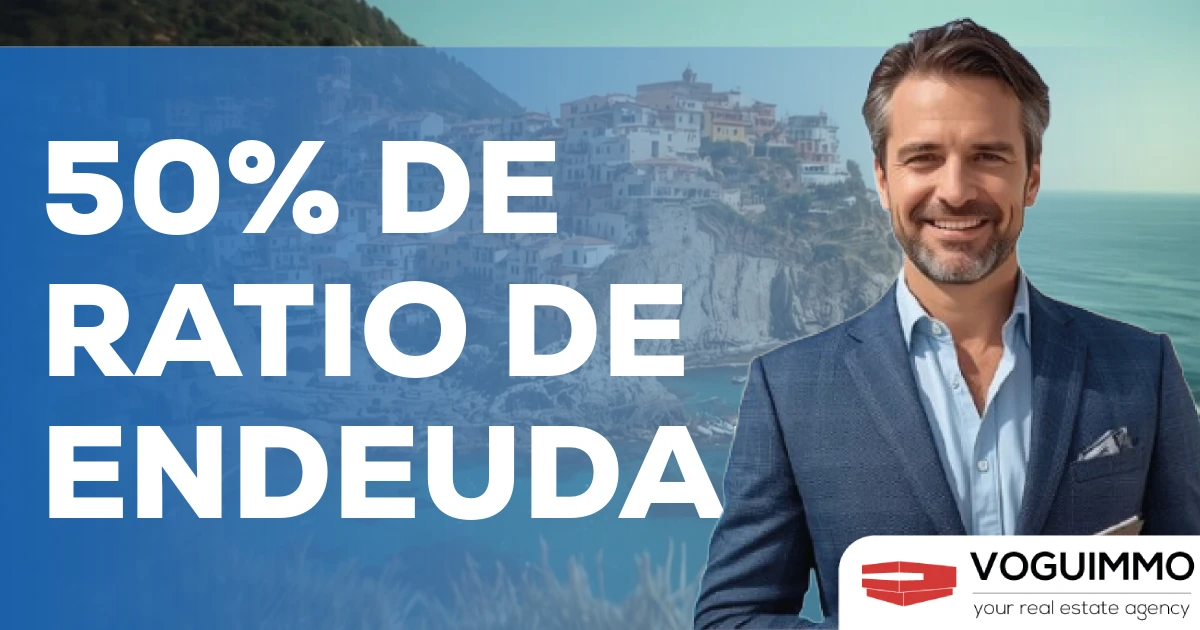 50% de ratio de endeudamiento