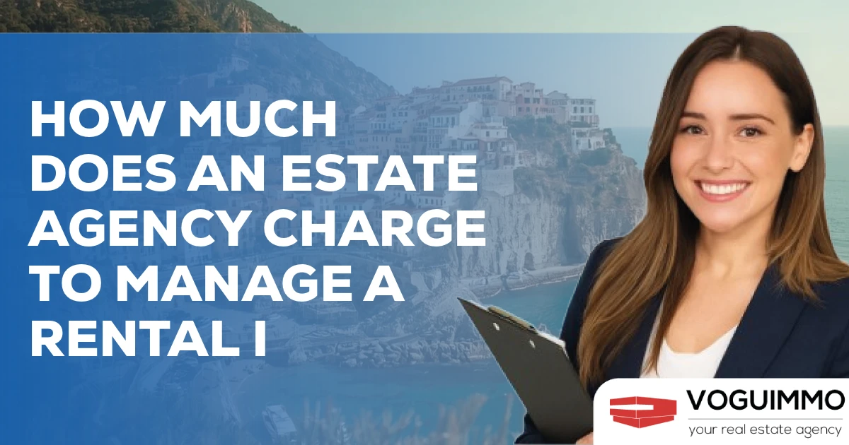 How much does an estate agency charge to manage a rental I