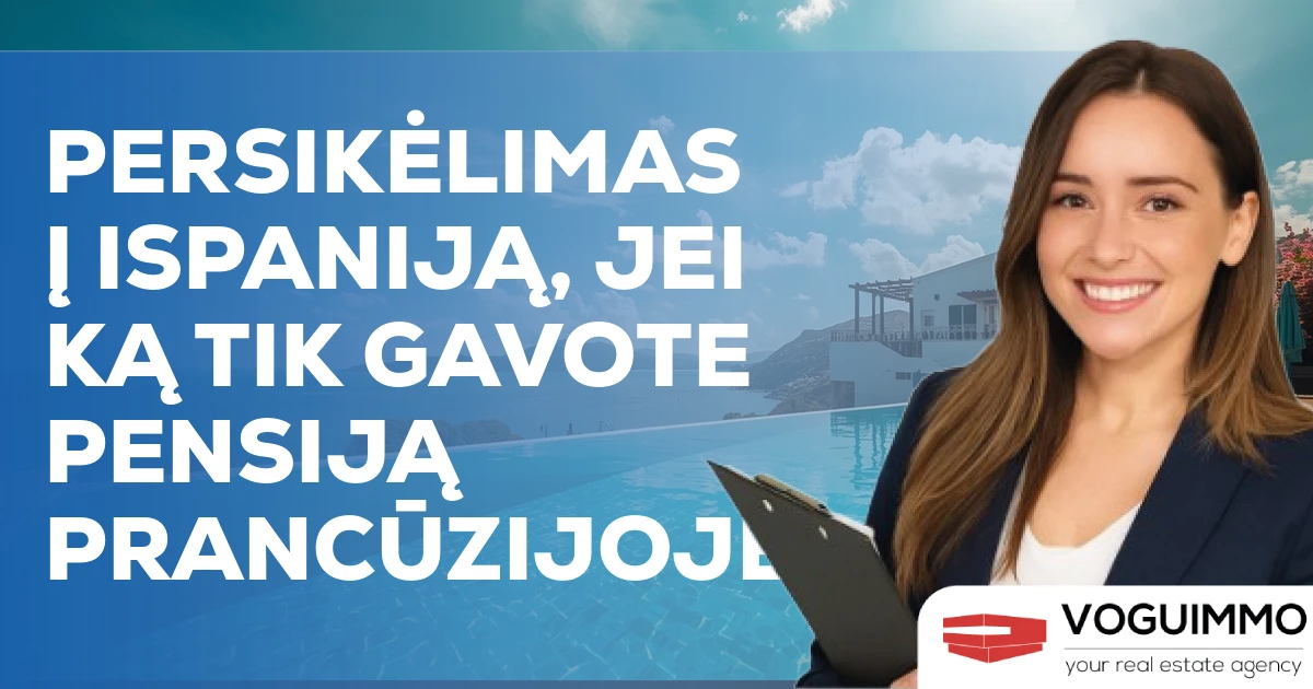 Persikėlimas į Ispaniją, jei ką tik gavote pensiją Prancūzijoje
