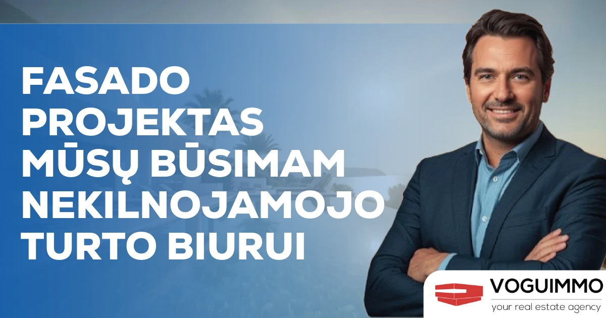 Fasado projektas mūsų būsimam nekilnojamojo turto biurui
