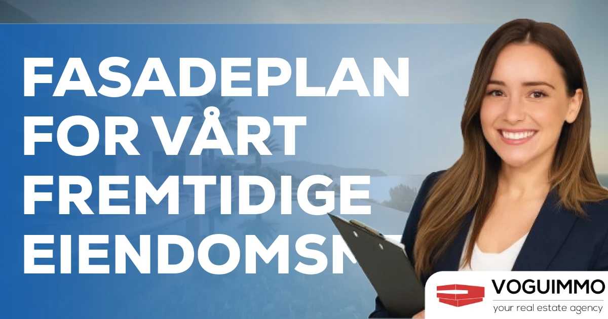 Fasadeplan for vårt fremtidige eiendomsmeglerkontor