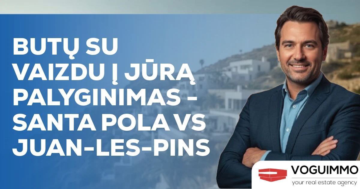 Butų su vaizdu į jūrą palyginimas - Santa Pola vs Juan-les-Pins