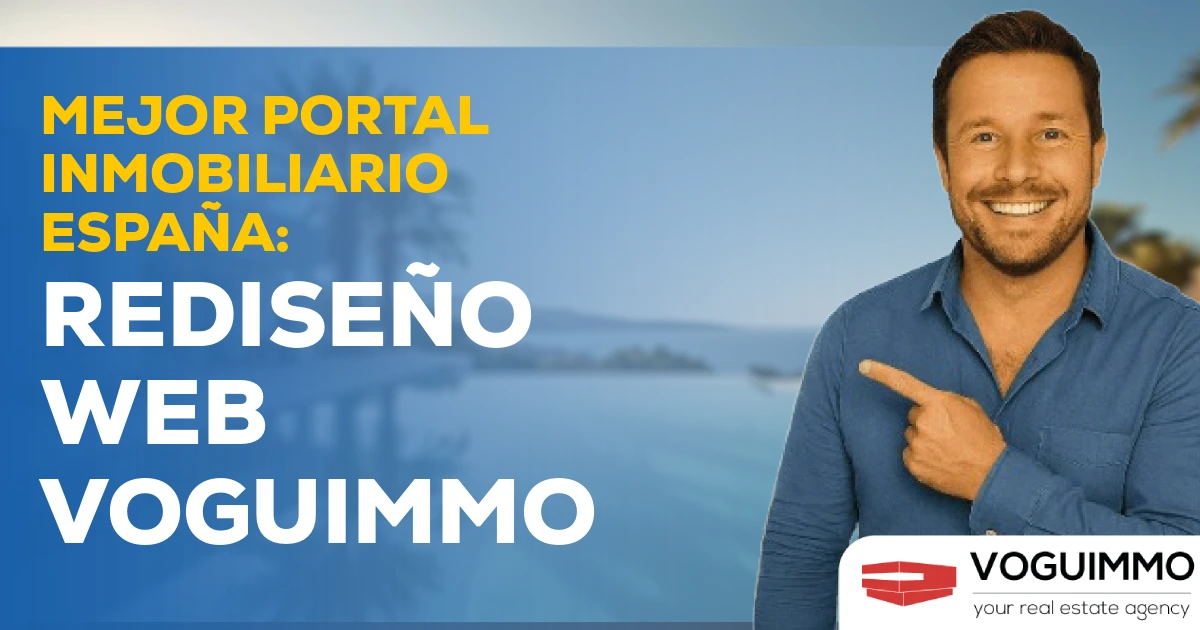 Mejor portal inmobiliario España: rediseño web VOGUIMMO