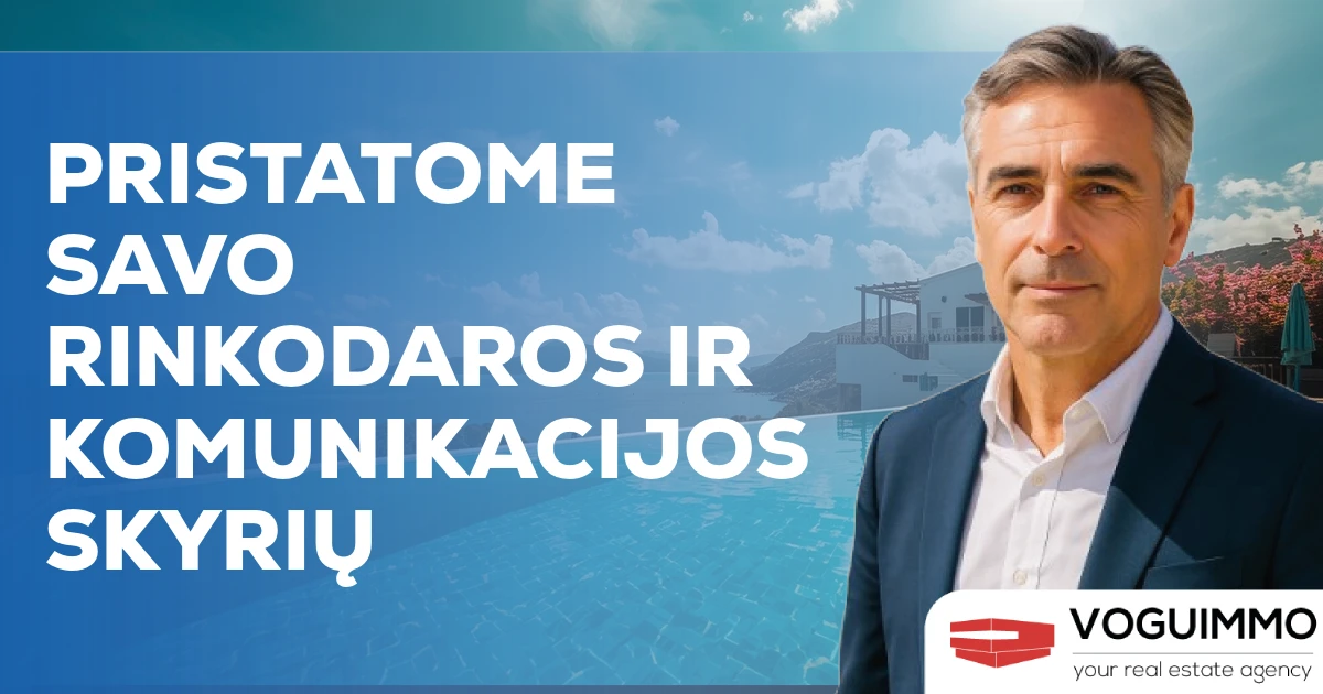 Pristatome savo rinkodaros ir komunikacijos skyrių