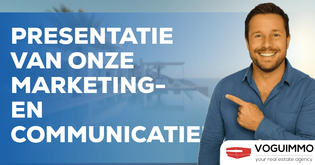 Presentatie van onze marketing- en communicatiedienst