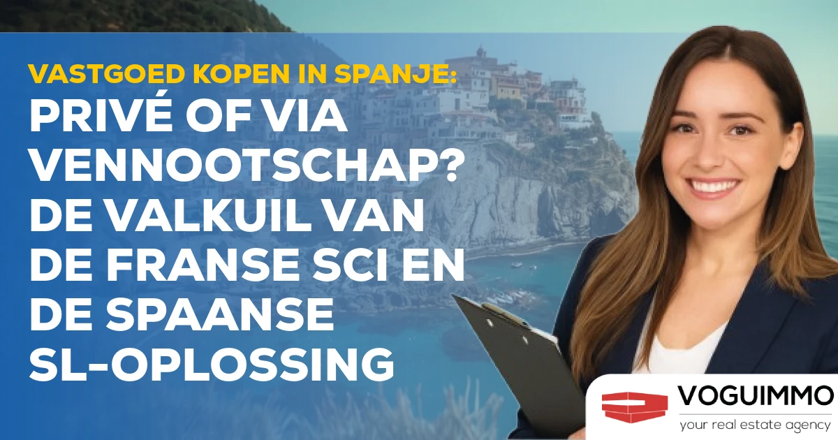 Vastgoed kopen in Spanje: Privé of via vennootschap? De valkuil van de Franse SCI en de Spaanse SL-oplossing