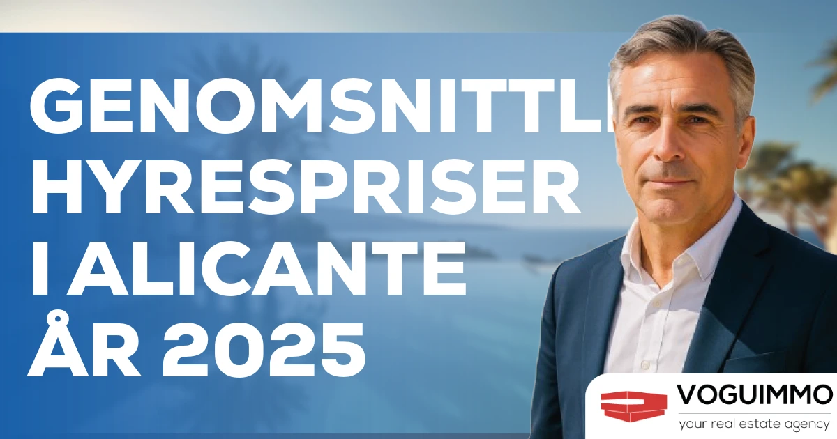 Genomsnittliga hyrespriser i Alicante år 2025