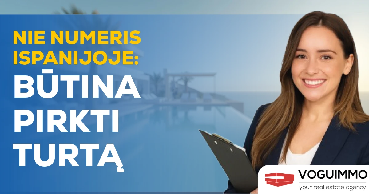 NIE numeris Ispanijoje: būtina pirkti turtą