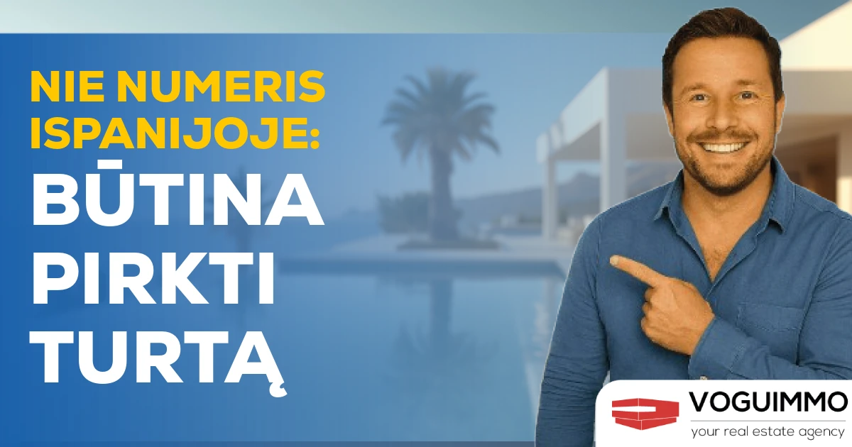 NIE numeris Ispanijoje: būtina pirkti turtą