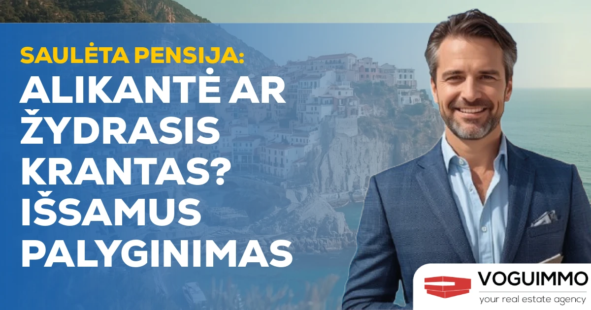 Saulėta pensija: Alikantė ar Žydrasis Krantas? Išsamus palyginimas