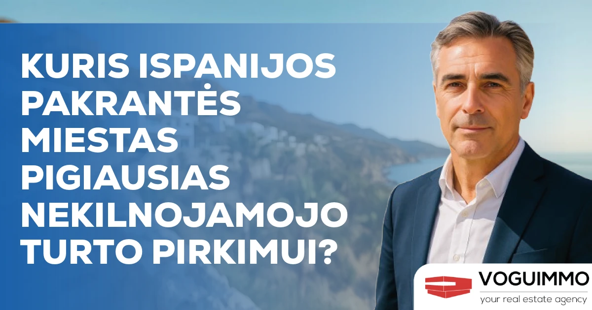 Kuris Ispanijos pakrantės miestas pigiausias nekilnojamojo turto pirkimui?