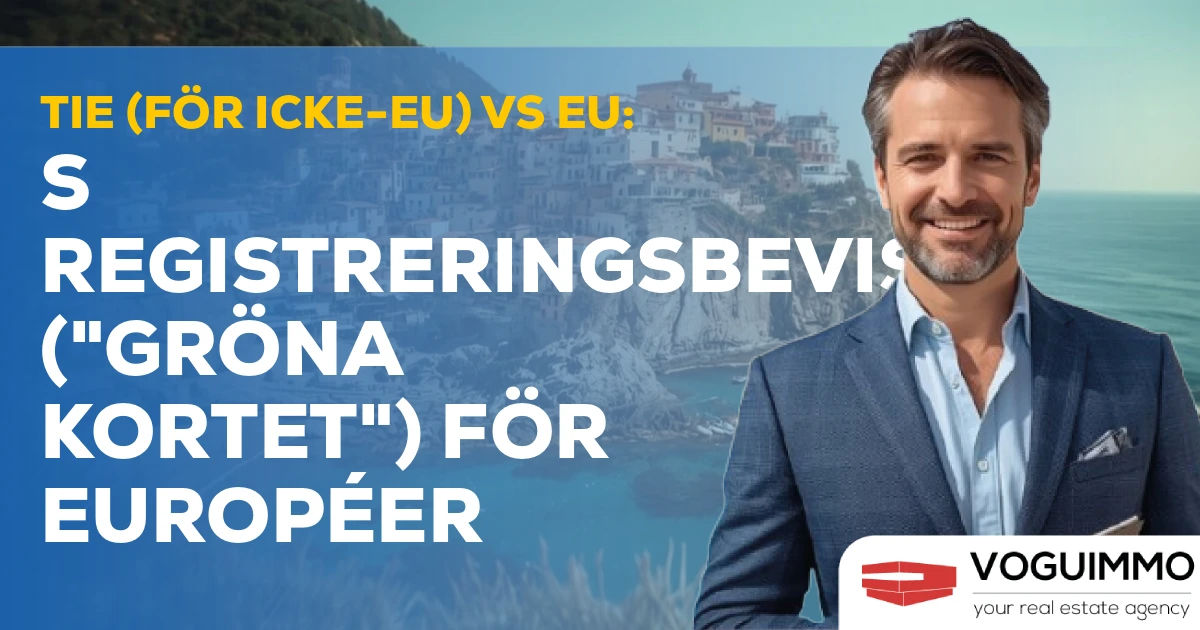 TIE (för icke-EU) vs EU:s registreringsbevis ("gröna kortet") för européer