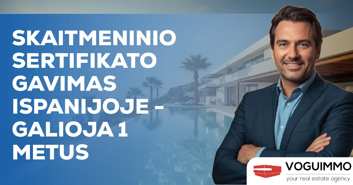 Skaitmeninio sertifikato gavimas Ispanijoje - galioja 1 metus