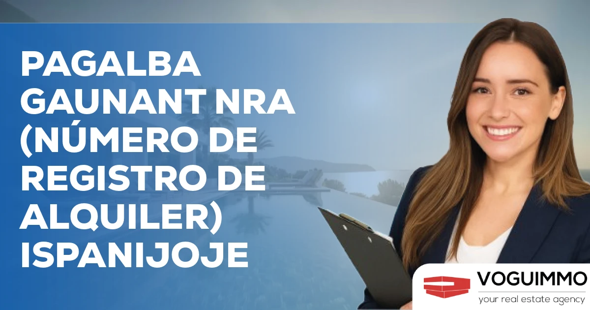 Pagalba gaunant NRA (Número de Registro de Alquiler) Ispanijoje