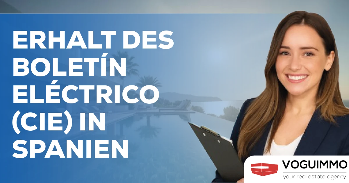 Erhalt des Boletín Eléctrico (CIE) in Spanien